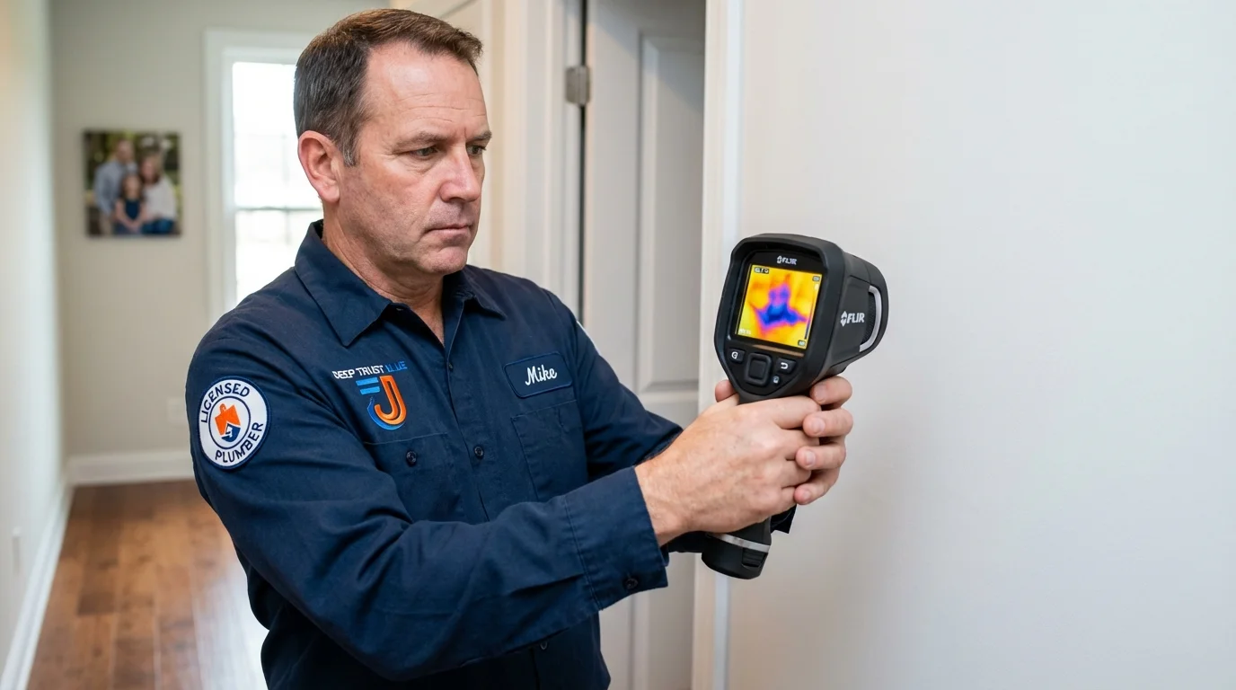 Thermal imaging leak detection by Johns Plumbing LLC in Spruce Pine